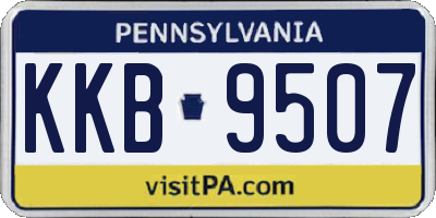 PA license plate KKB9507