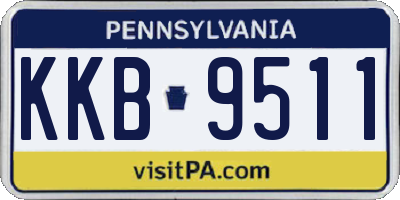 PA license plate KKB9511