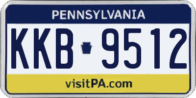 PA license plate KKB9512