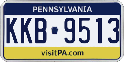 PA license plate KKB9513