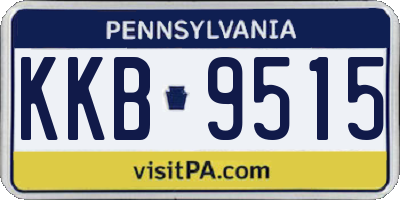 PA license plate KKB9515