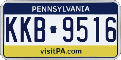 PA license plate KKB9516