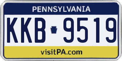 PA license plate KKB9519