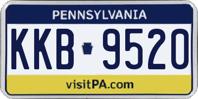 PA license plate KKB9520