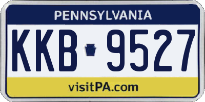 PA license plate KKB9527