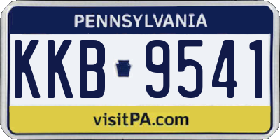 PA license plate KKB9541