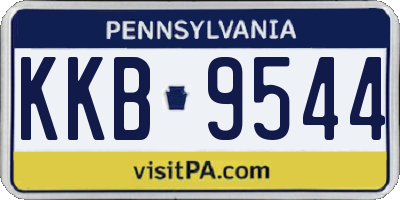 PA license plate KKB9544