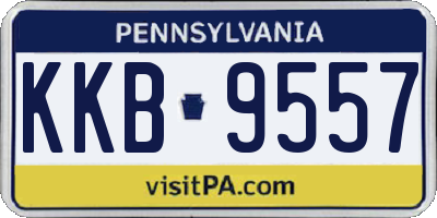 PA license plate KKB9557