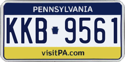PA license plate KKB9561