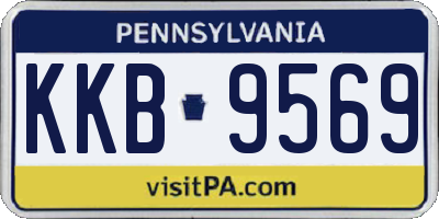 PA license plate KKB9569