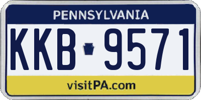 PA license plate KKB9571