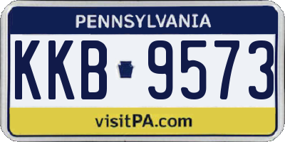 PA license plate KKB9573
