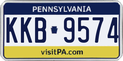 PA license plate KKB9574