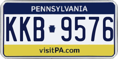 PA license plate KKB9576