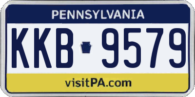 PA license plate KKB9579