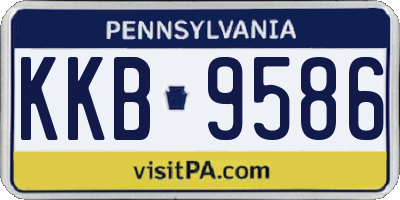 PA license plate KKB9586