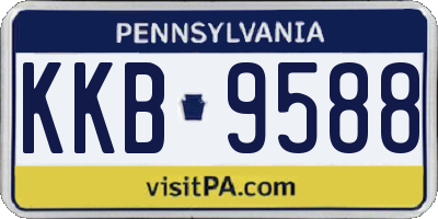 PA license plate KKB9588