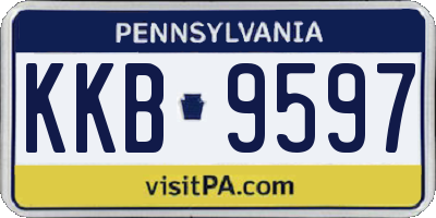 PA license plate KKB9597