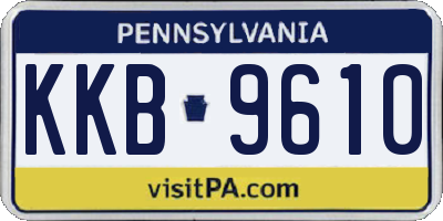 PA license plate KKB9610