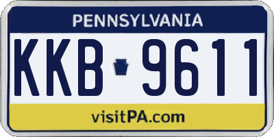 PA license plate KKB9611