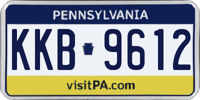 PA license plate KKB9612