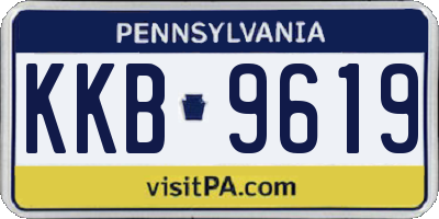 PA license plate KKB9619