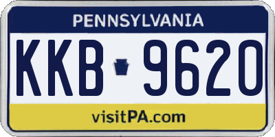 PA license plate KKB9620