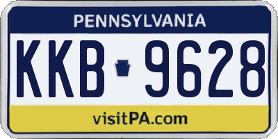 PA license plate KKB9628
