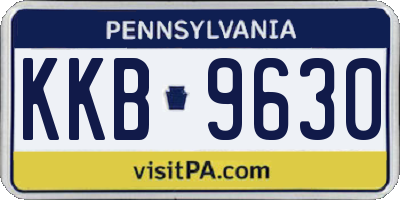 PA license plate KKB9630