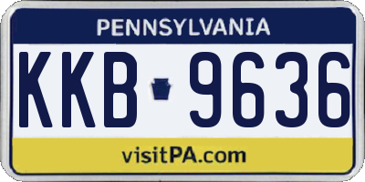 PA license plate KKB9636