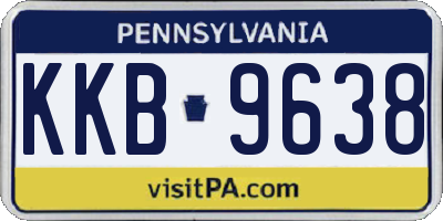 PA license plate KKB9638