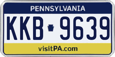 PA license plate KKB9639