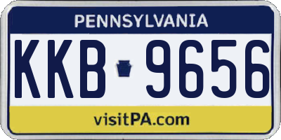 PA license plate KKB9656