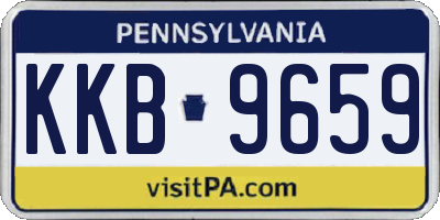 PA license plate KKB9659