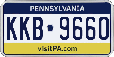 PA license plate KKB9660