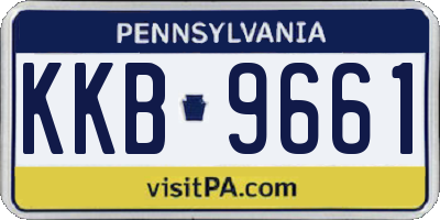 PA license plate KKB9661