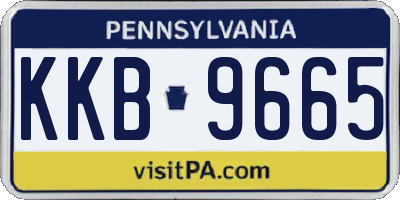 PA license plate KKB9665