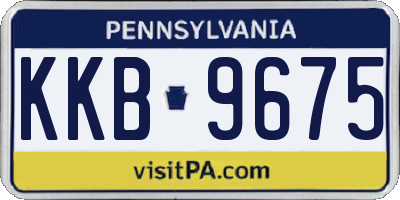 PA license plate KKB9675