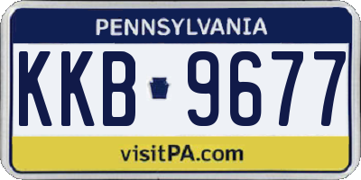 PA license plate KKB9677