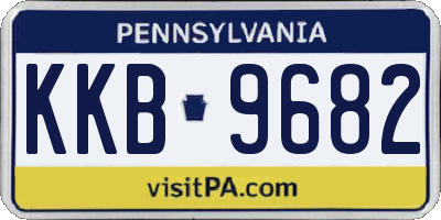 PA license plate KKB9682