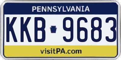 PA license plate KKB9683