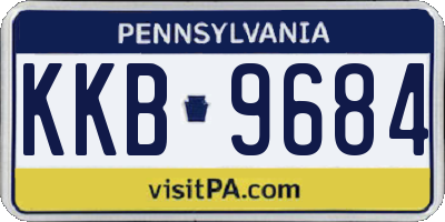 PA license plate KKB9684