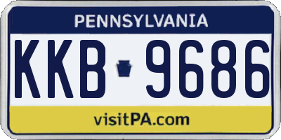 PA license plate KKB9686
