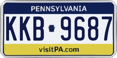 PA license plate KKB9687
