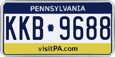 PA license plate KKB9688