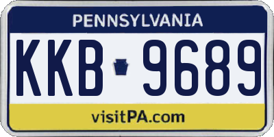 PA license plate KKB9689