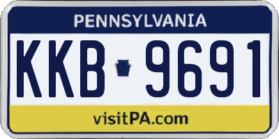 PA license plate KKB9691