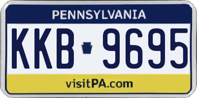 PA license plate KKB9695