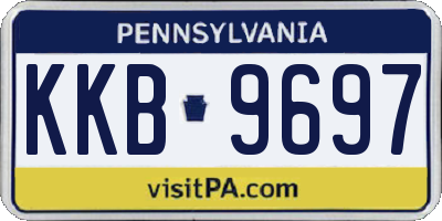 PA license plate KKB9697