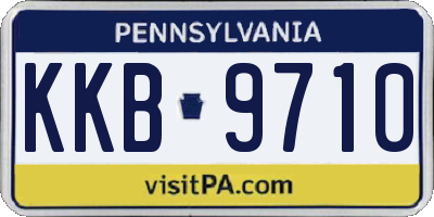 PA license plate KKB9710